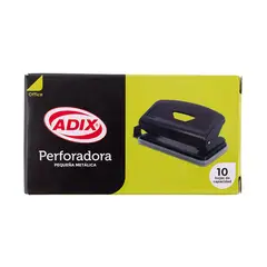 ADIX - Perforadora Metálica Mediana 10hj Negro