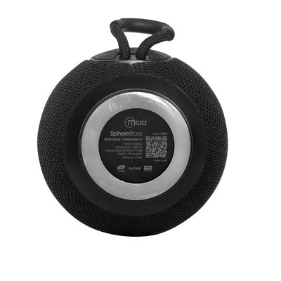 Imagen 2 del producto PARLANTE PORTATIL BLUETOOTH SPHERE BASS TWS SPEAKER 09299 Negro