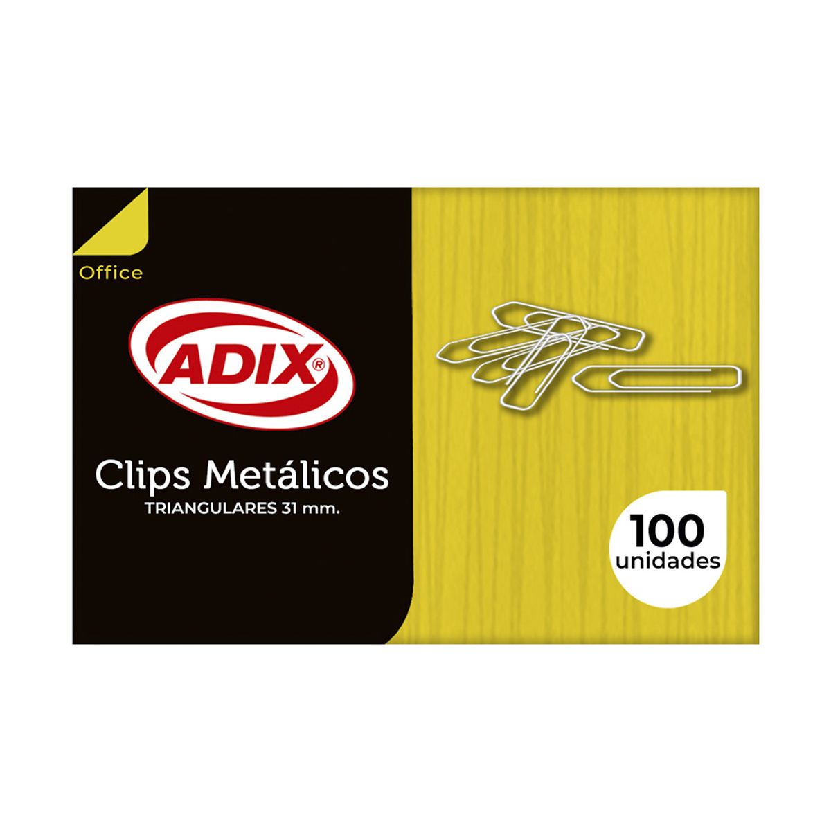 ADIX - Clip Metal 31mm Triangular 100u Adix