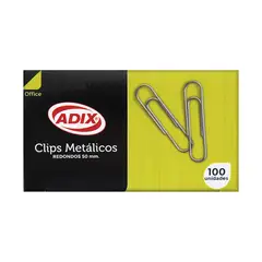 ADIX - Clip Metal 50mm Punta Redonda 100u