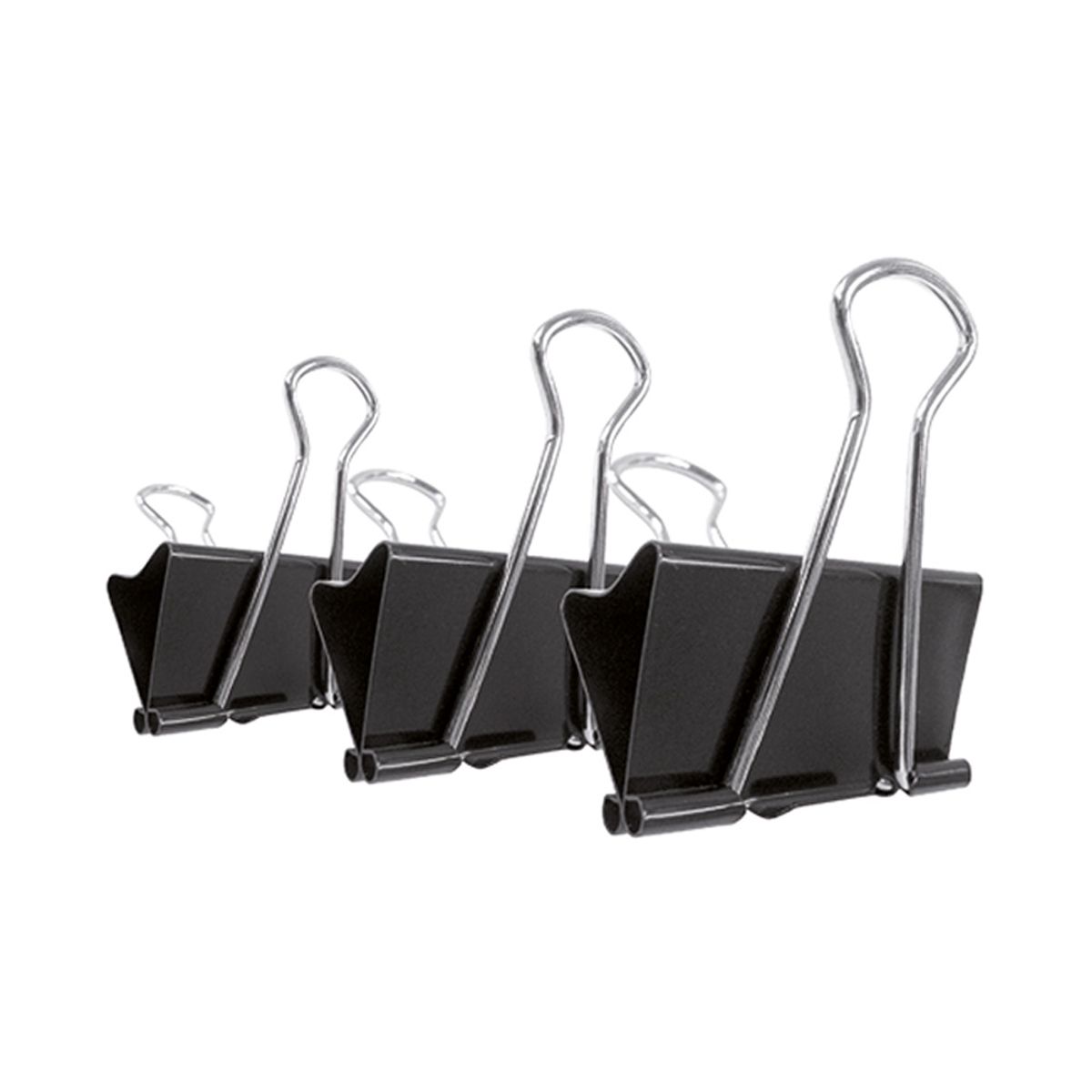 ADIX - Clip Doble Mariposa 19mm Negro 12u Adix