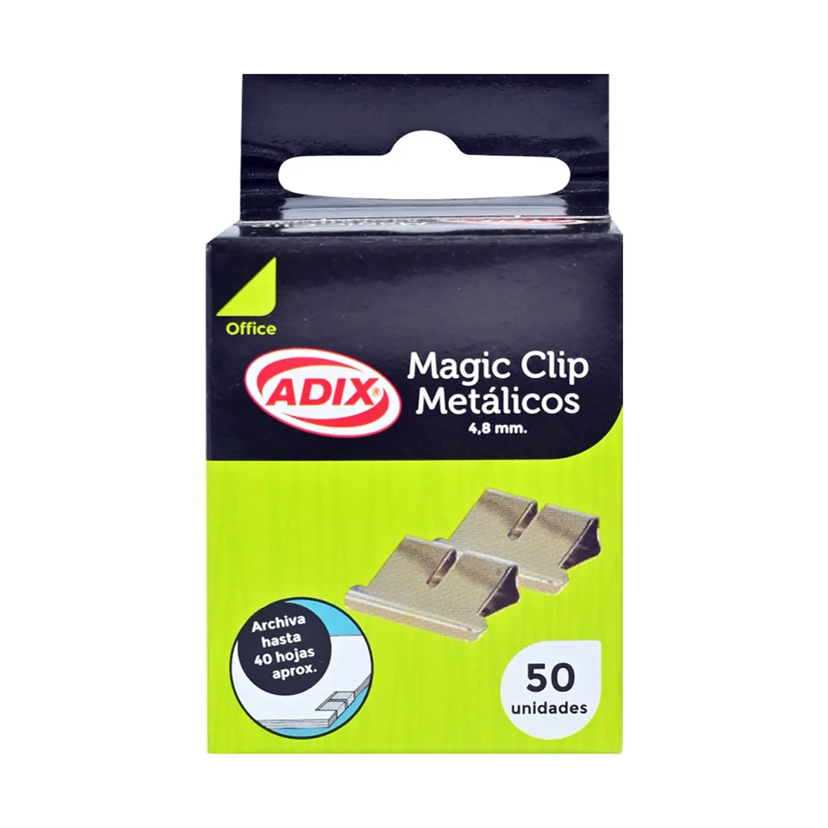 ADIX - Magic Clip Metálico 64mm 50u Adix