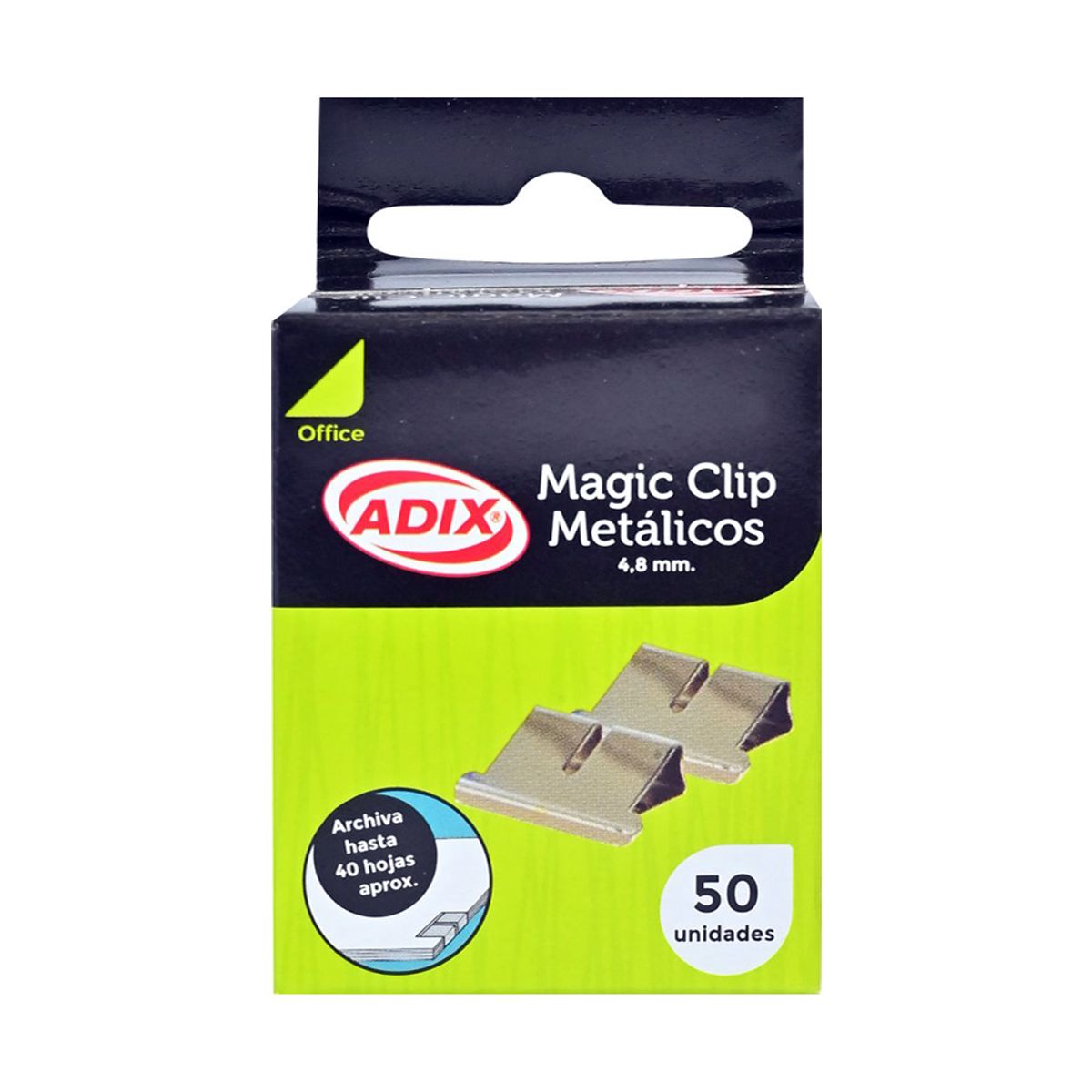 ADIX - Magic Clip Metálico 64mm 50u Adix