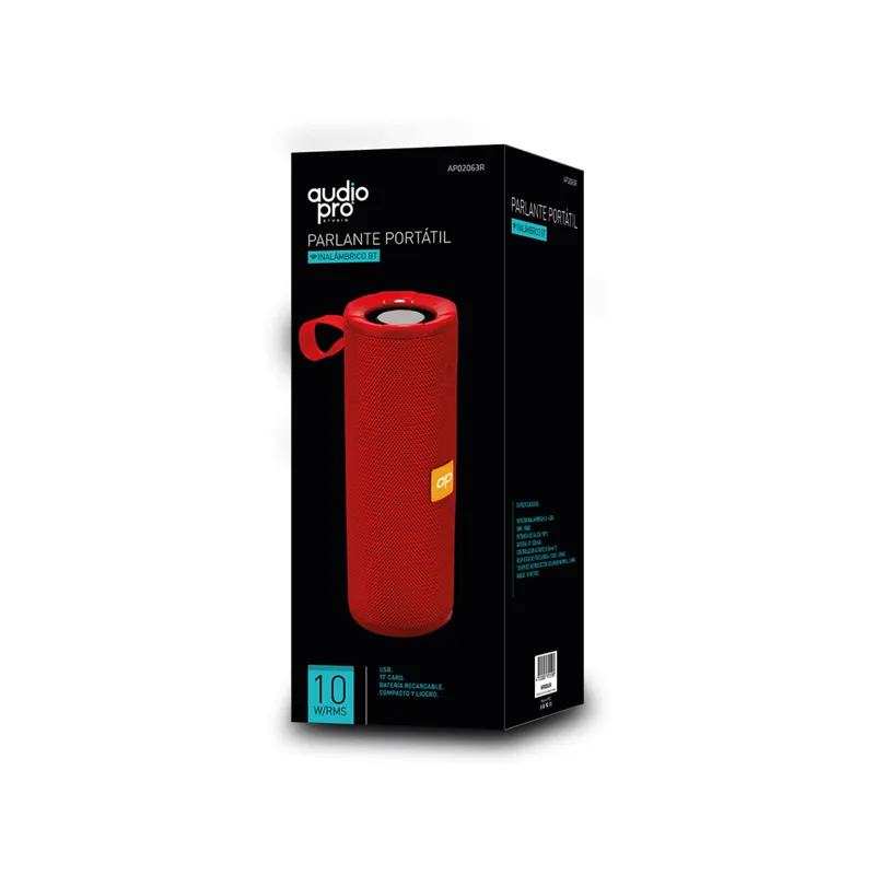 AUDIOPRO - PARLANTE PORTATIL BLUETOOTH USBSDBATERIA RECARGABLE 10W AP02063W