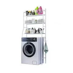 GENERICO - Organizador Estante De Lavadora Baño Metalico Rack 3 Niveles
