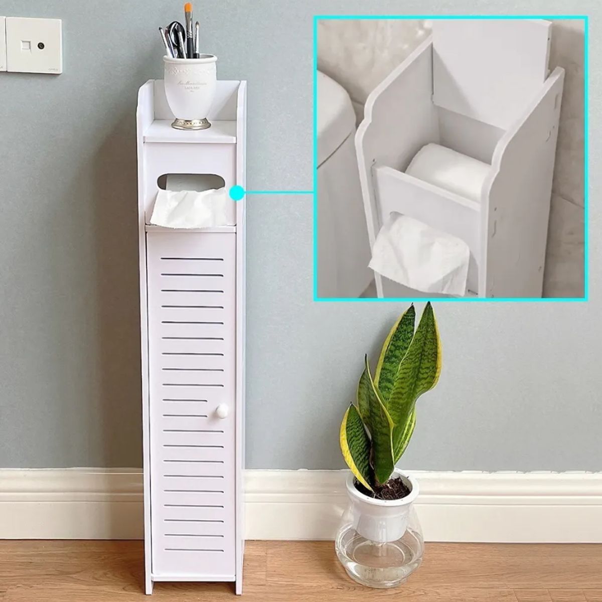 GENERICO - Mueble Organizador Estante Repisas Baño Esquinero