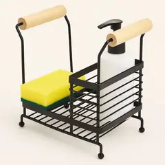 WAKESHOME - Rack de Almacenamiento para Fregadero Estante de Esponja