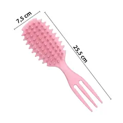 GENERICO - Cepillo Desenredante Cabello Rizado y Afro Lila