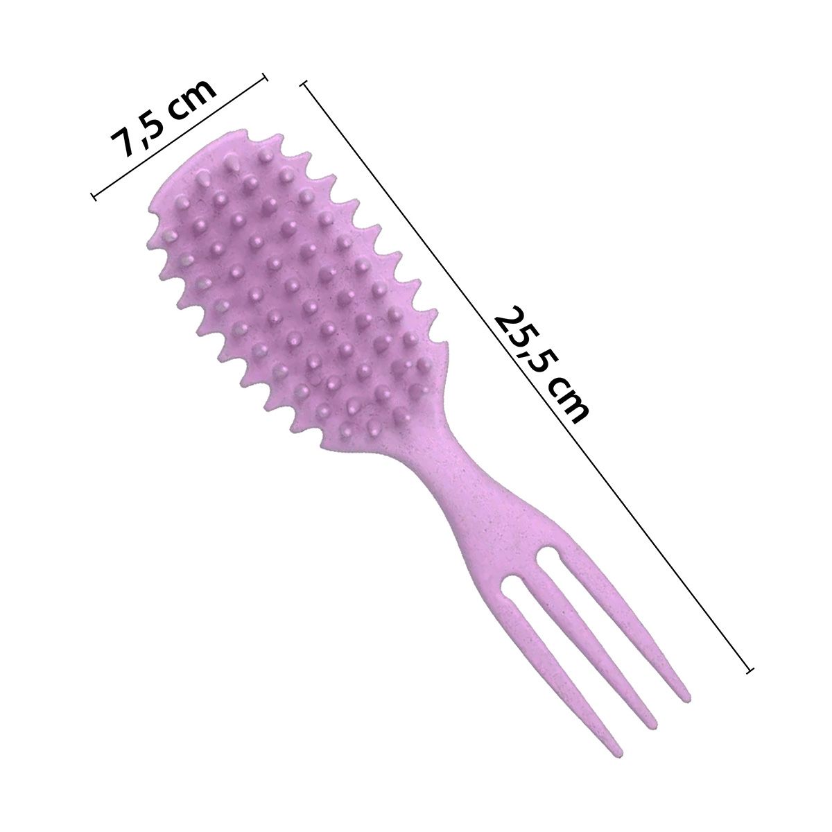 GENERICO - Cepillo Desenredante Cabello Rizado y Afro Rosado