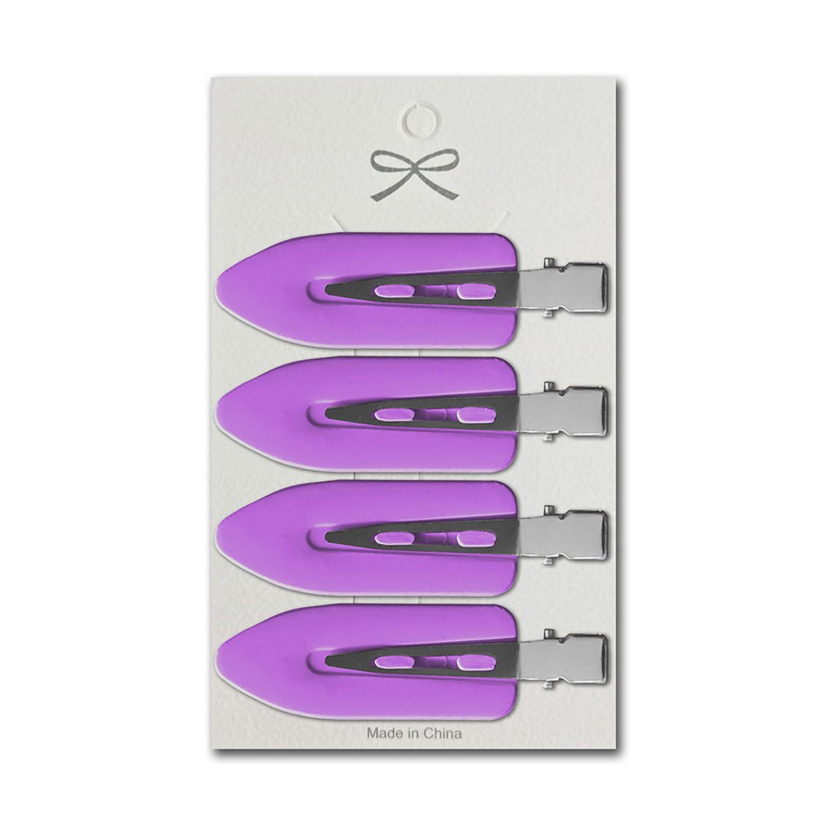 GENERICO - Clips Cabello 4uds Rosado Morado
