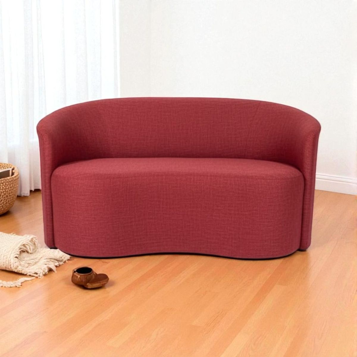 DISEÑOS VALESTRINI - SOFA MONACO CURVO EN LINO