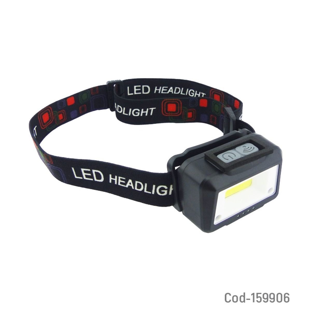 GENERICO - LINTERNA MINERO 1 LED COB MODST06 LUZ BCA Y STROBO