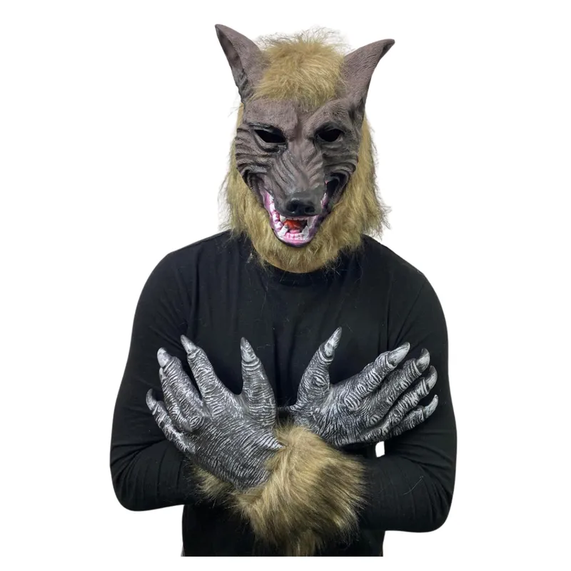 EKOL TACTICA MILITAR - Máscara Hombre Lobo Cosplay Disfraz Halloween 2025