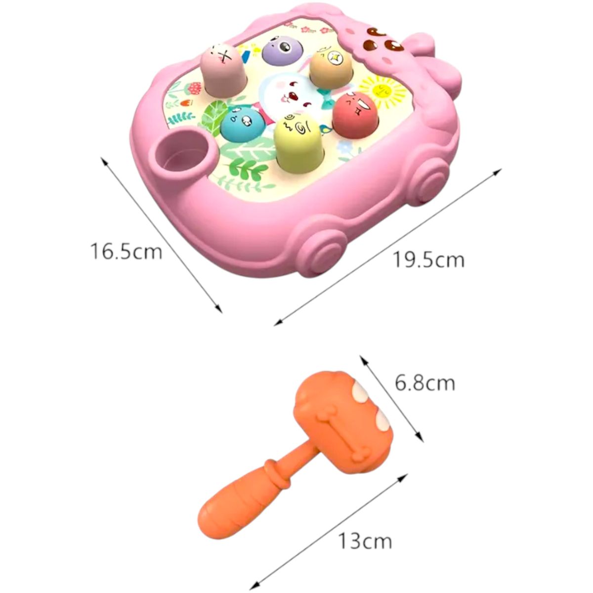 GENERICO - Juguete Wac-a-mole Rosa Interactivo Para Golpear