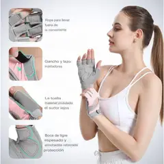 GENERICO - Guantes Medio Dedo Ciclismo Y Gimnasio Antideslizantes M