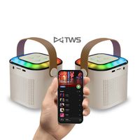 PARLANTE PORTÁTIL BLUETOOTH MY LIL FIRST SINGER LUZ RGB 1 MIC 09391 Negro