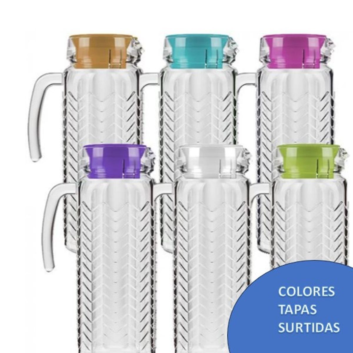 ALLEGRA - Jarra de agua con Tapa Zumba 12 Litros colores zul