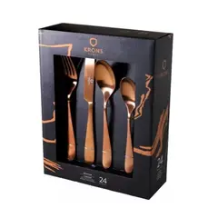 KRONS - Set cuchillería Copper 24 piezas