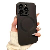 Carcasa Magsafe Metalizada Para iPhone 14 Negro