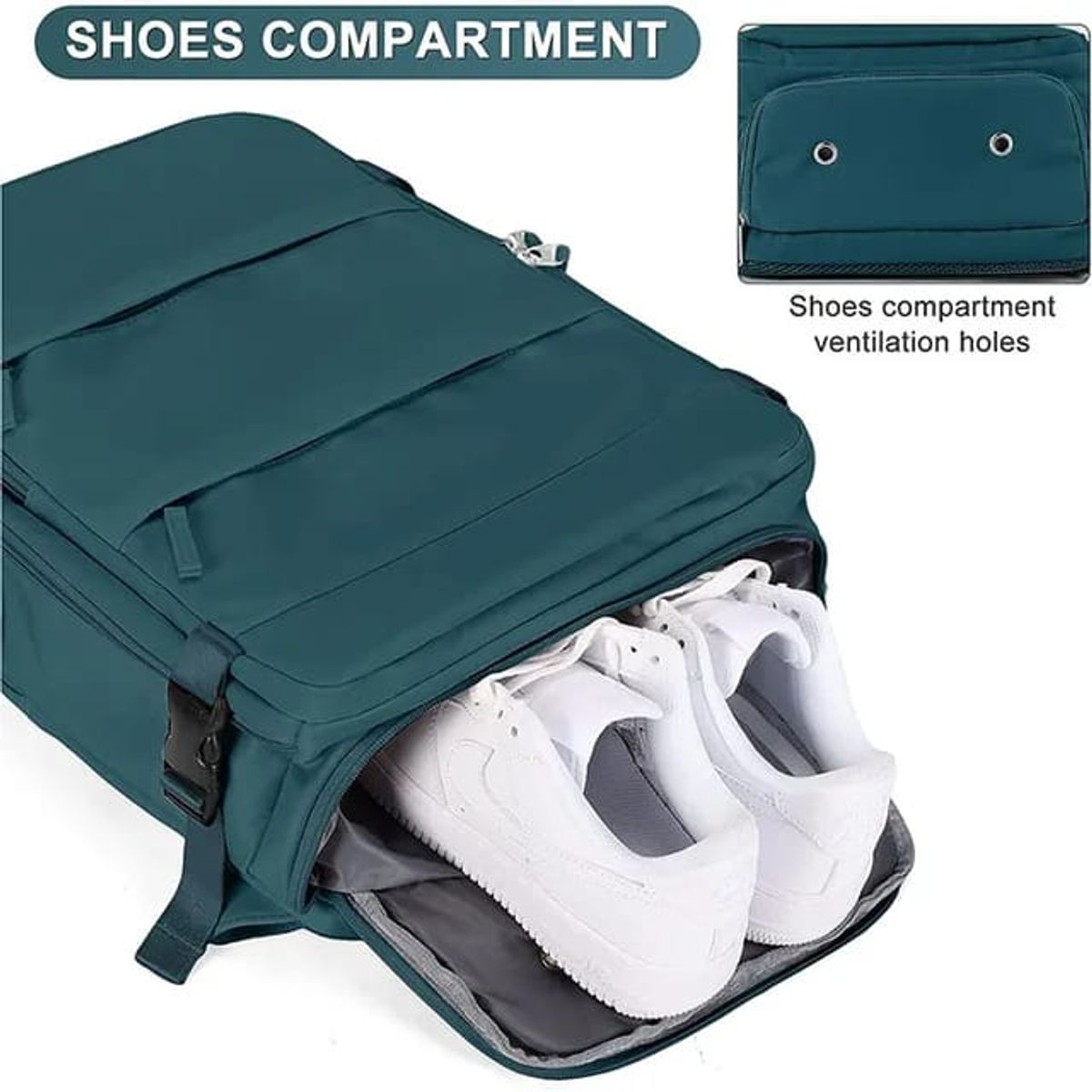 GENERICO - Mochila de Viaje Multifuncional 40L - Apta para Avion Antirrobo Azul