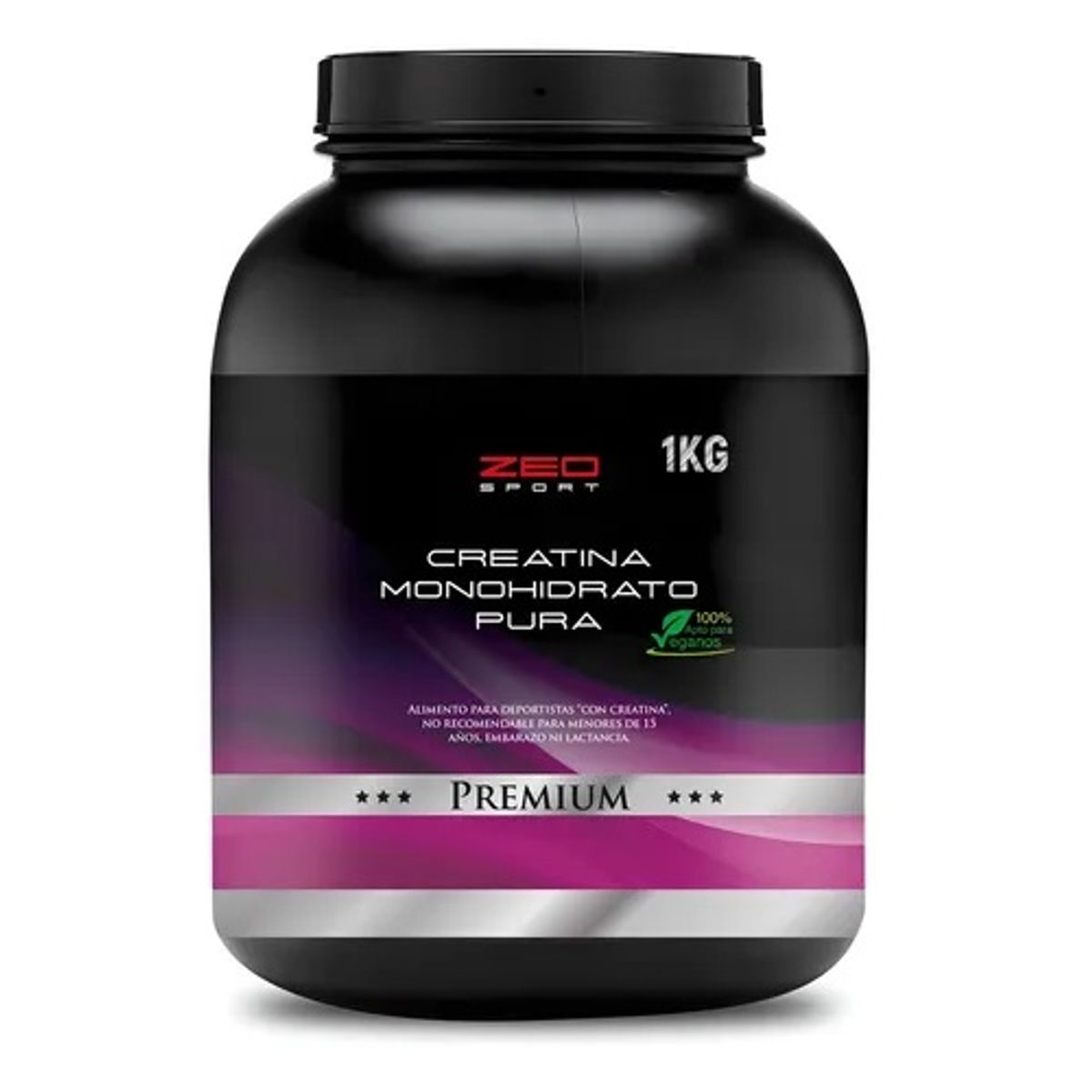 ZEO SPORT - Creatina Monohidratada Polvo Zeo 1 Kilo Pura. Fitnesss