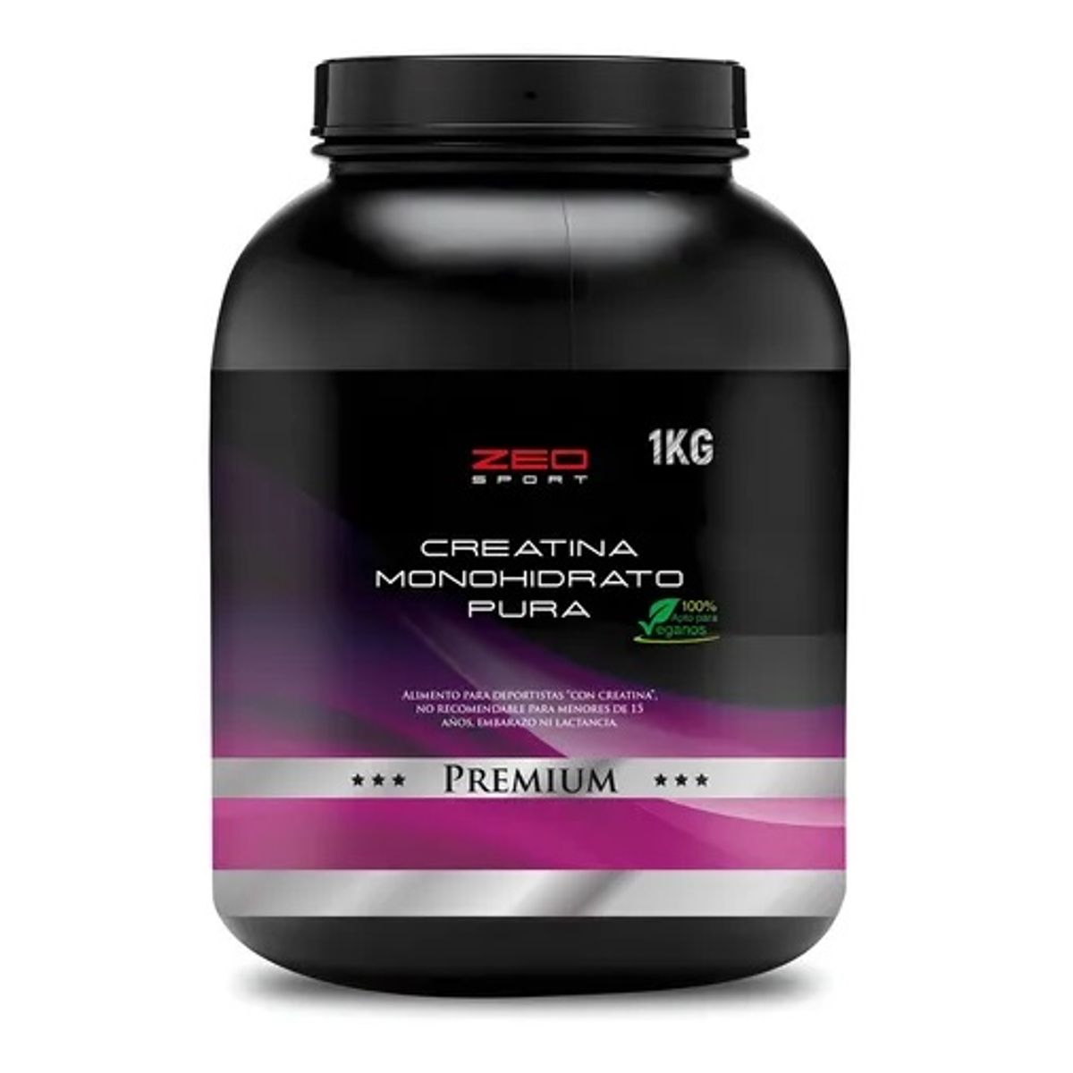 ZEO SPORT - Creatina Monohidratada Polvo Zeo 1 Kilo Pura. Fitnesss
