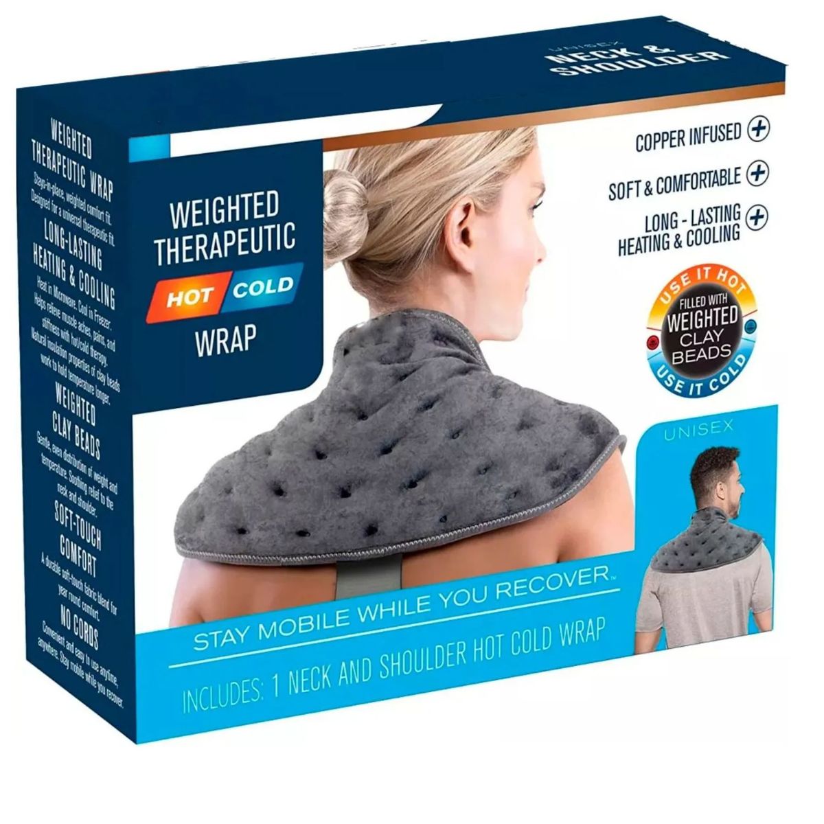 MOVI - Manta Terapéutica para Cuello y Espalda  Alivio del Dolor Muscular