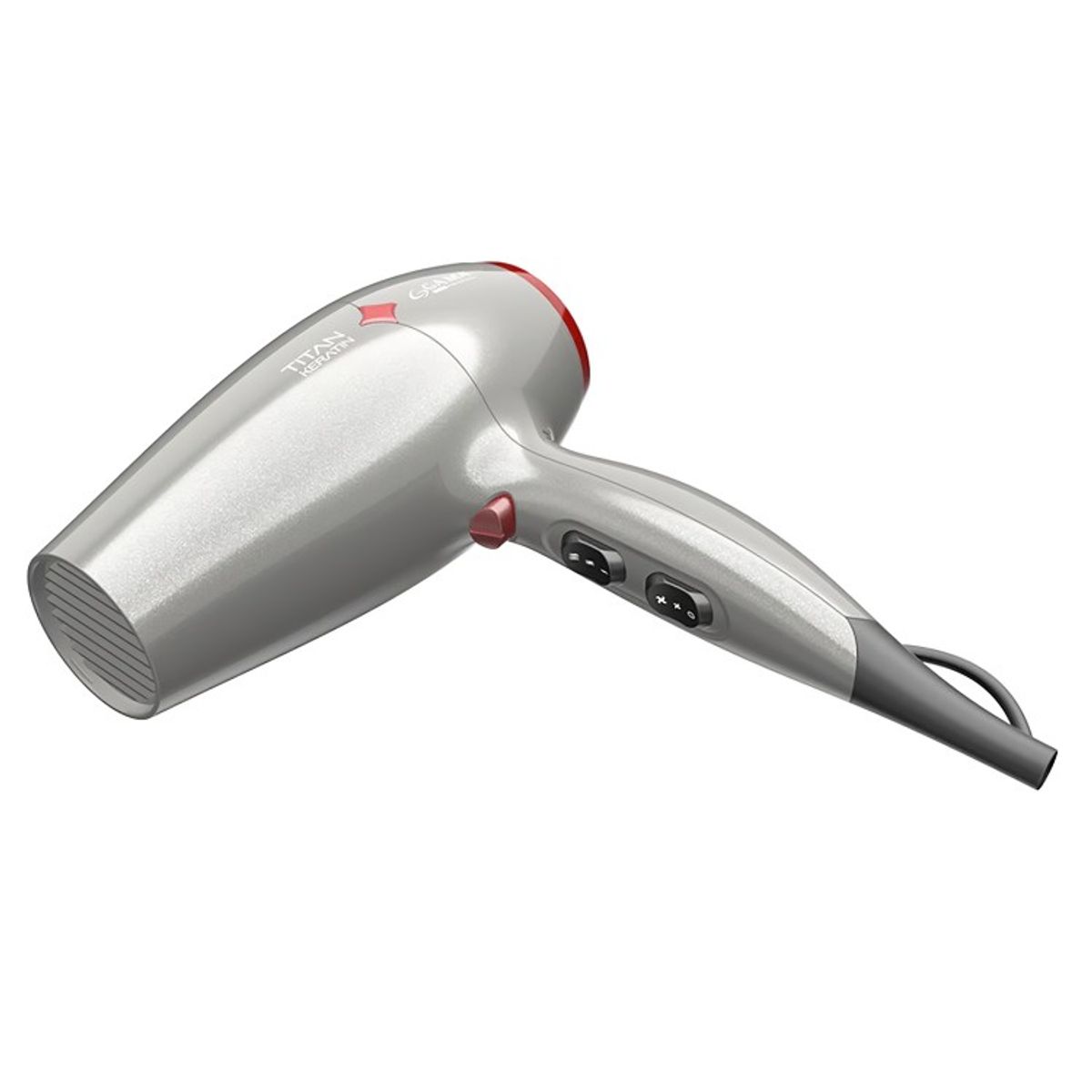 GAMA - SECADOR DE CABELLO DIAMOND TITAN KERATIN GRIS GAMA