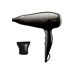 GAMA - SECADOR DE CABELLO DIAMOND CERAMIC STD 220 NEGRO