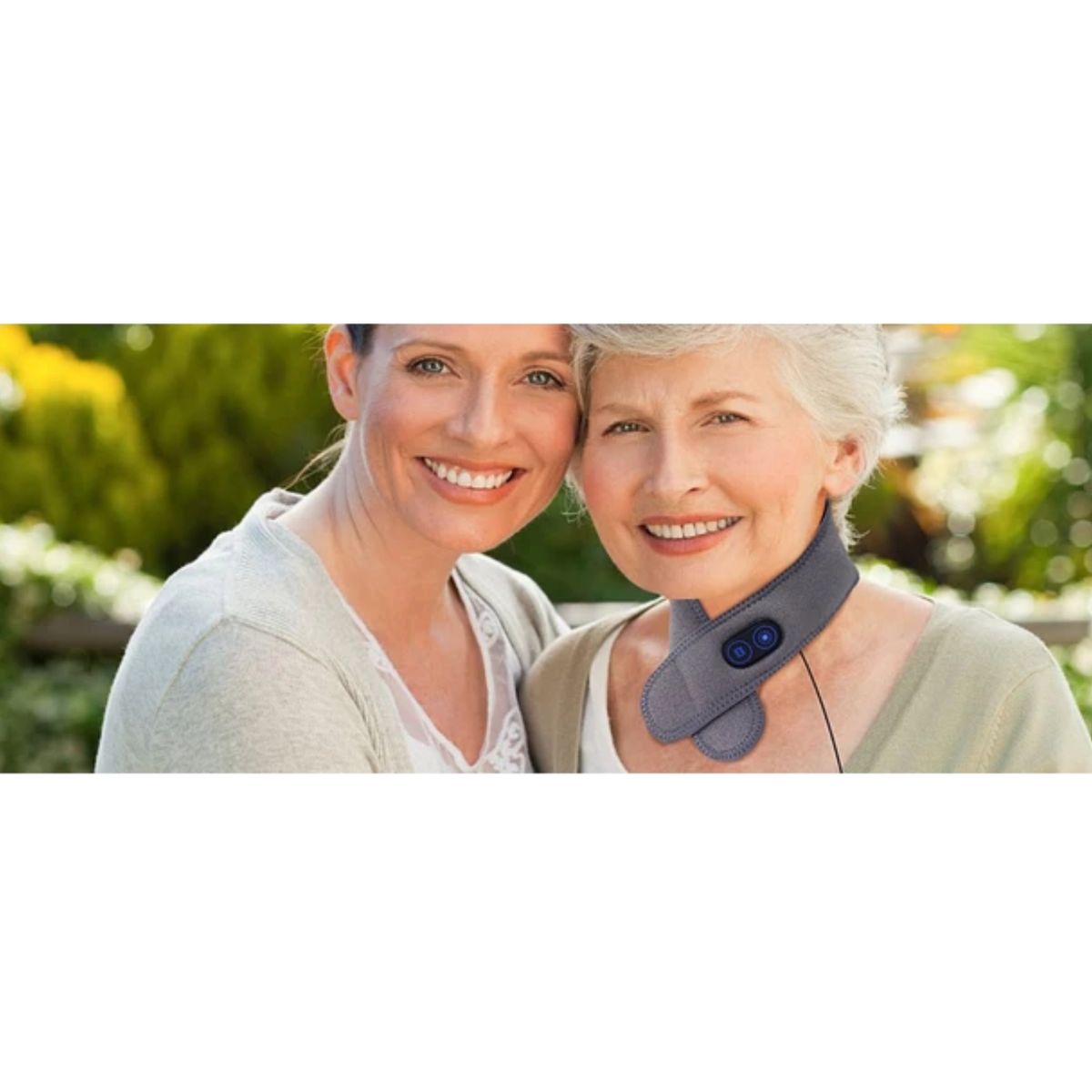 MOVI - Masajeador Térmico De Cuello 2 en 1 (Vibración y Terapia Calor)