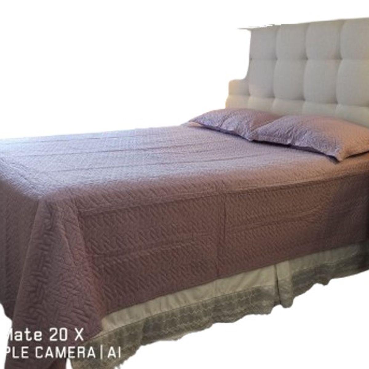 GENERICO - CUBRECAMA QUILT DE VERANO DELGADO UNICOLOR PALO ROSA 2 PLAZA