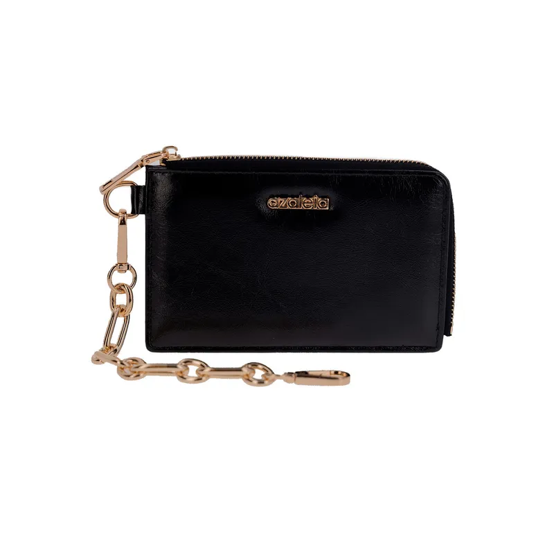 AZALEIA - Billetera Mujer Chain Wallet Negro AZALEIA