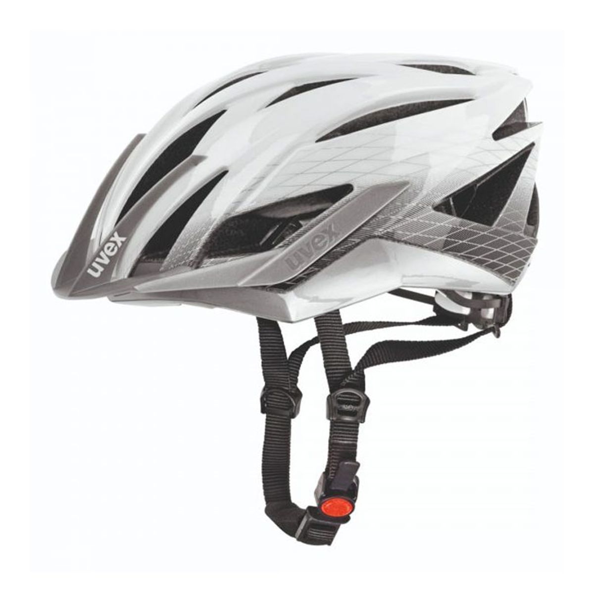360 - Casco Ciclismo Mtb Uvex Ultrasonic Silverwhite 52-56