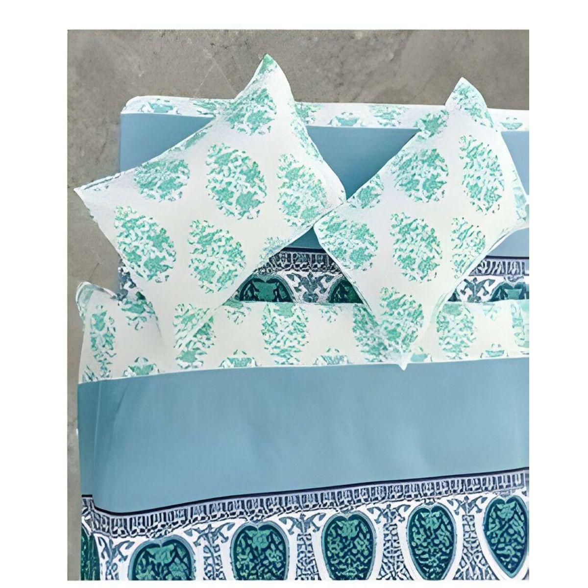 GENERICO - JUEGO DE SÁBANAS TELA DE GENERO 2 PLAZA CON DISEÑO S13