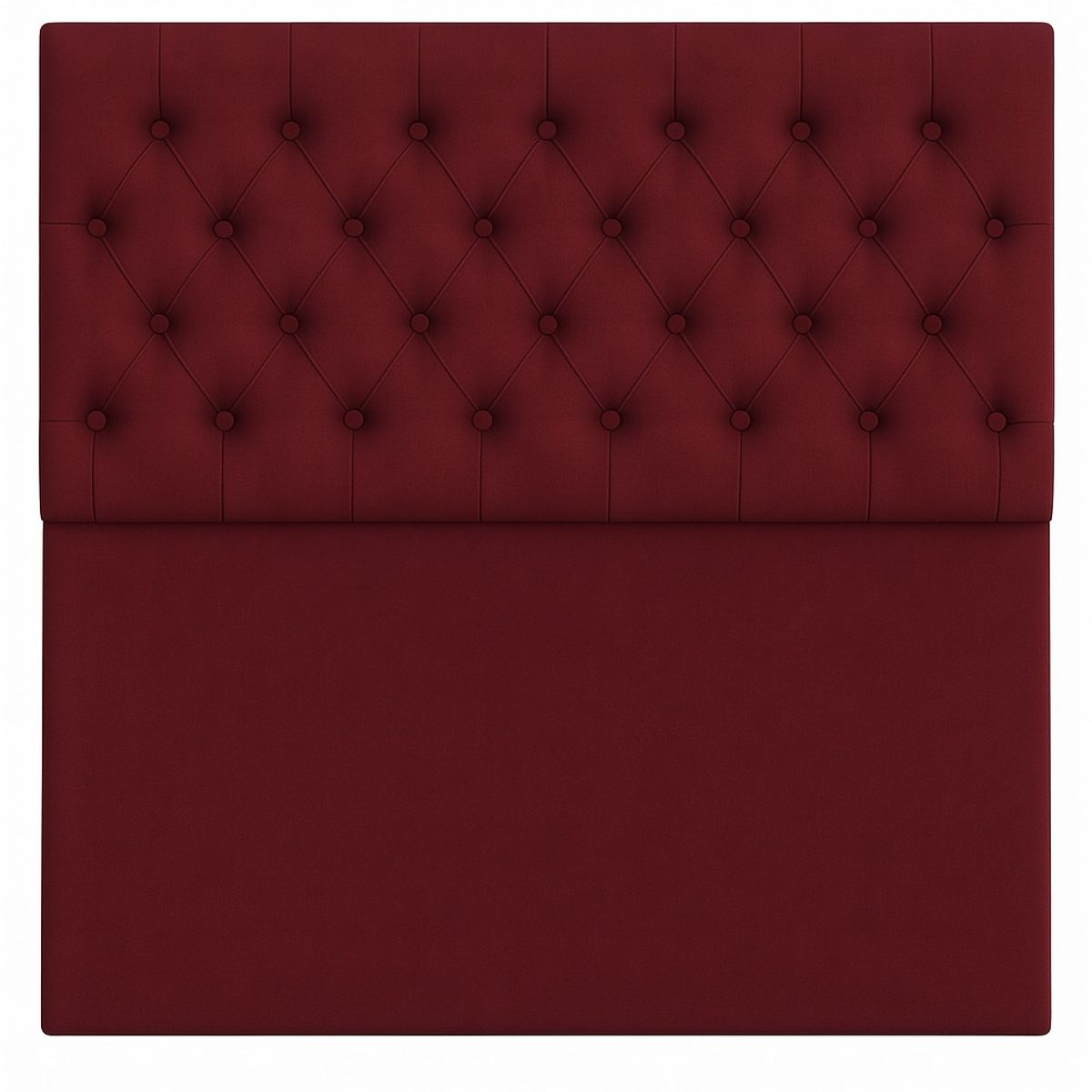 GENERICO - Respaldo De Cama 2 Plazas Burdeo En Lino Capitone