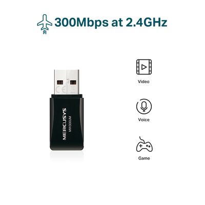 Imagen 2 del producto MW300UM + Adaptador inalámbrico mini USB N300