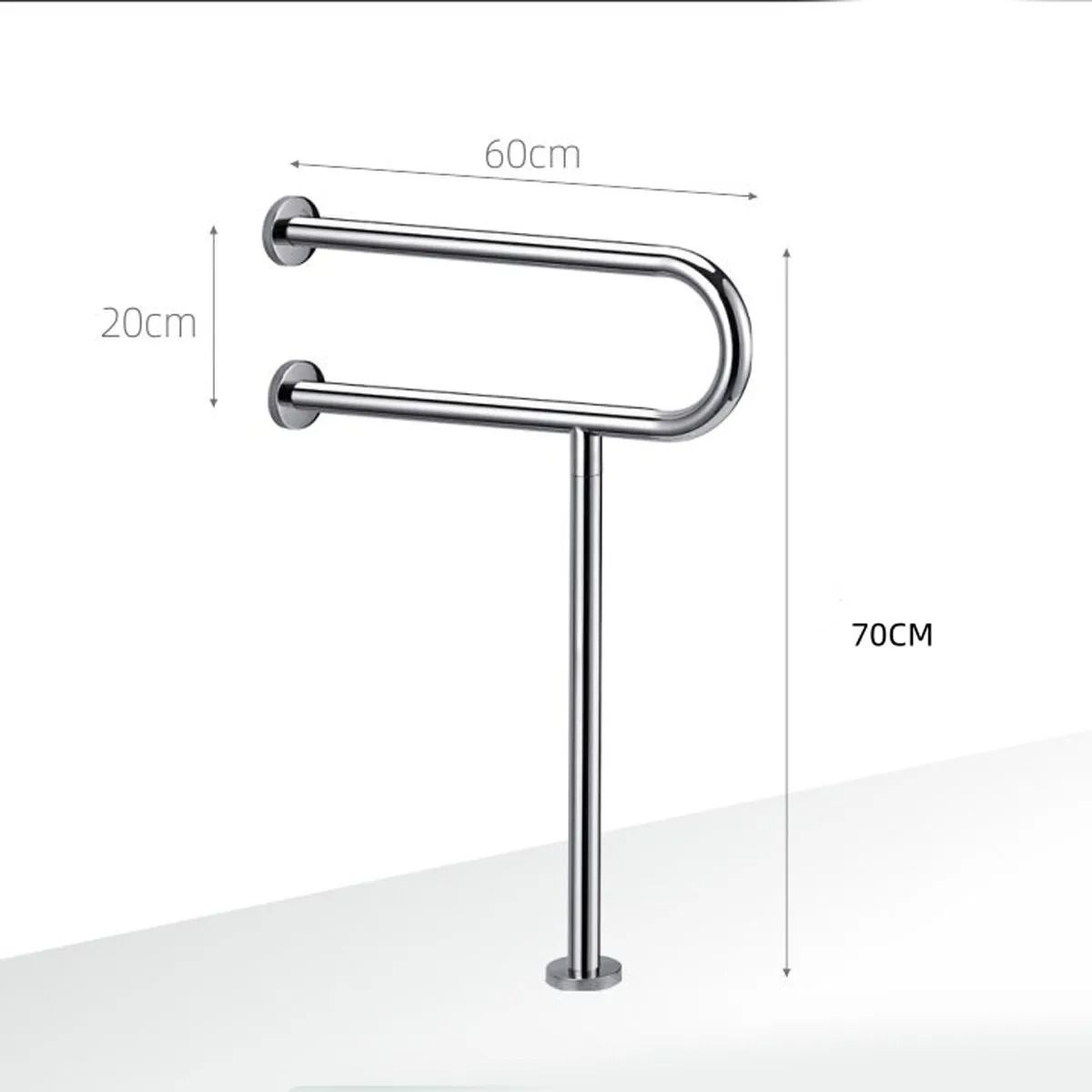 EVERSO - Barra De Agarre Seguridad Discapacitados Inodoro Baño Blanco