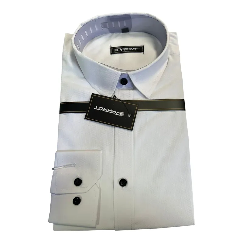 XPRESS RECHARGE - Camisa de Vestir con Microdiseño - Manga Larga
