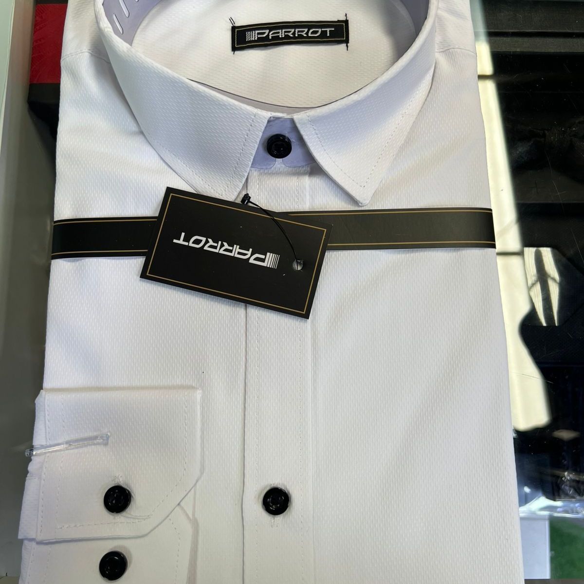 XPRESS RECHARGE - Camisa de Vestir con Microdiseño - Manga Larga