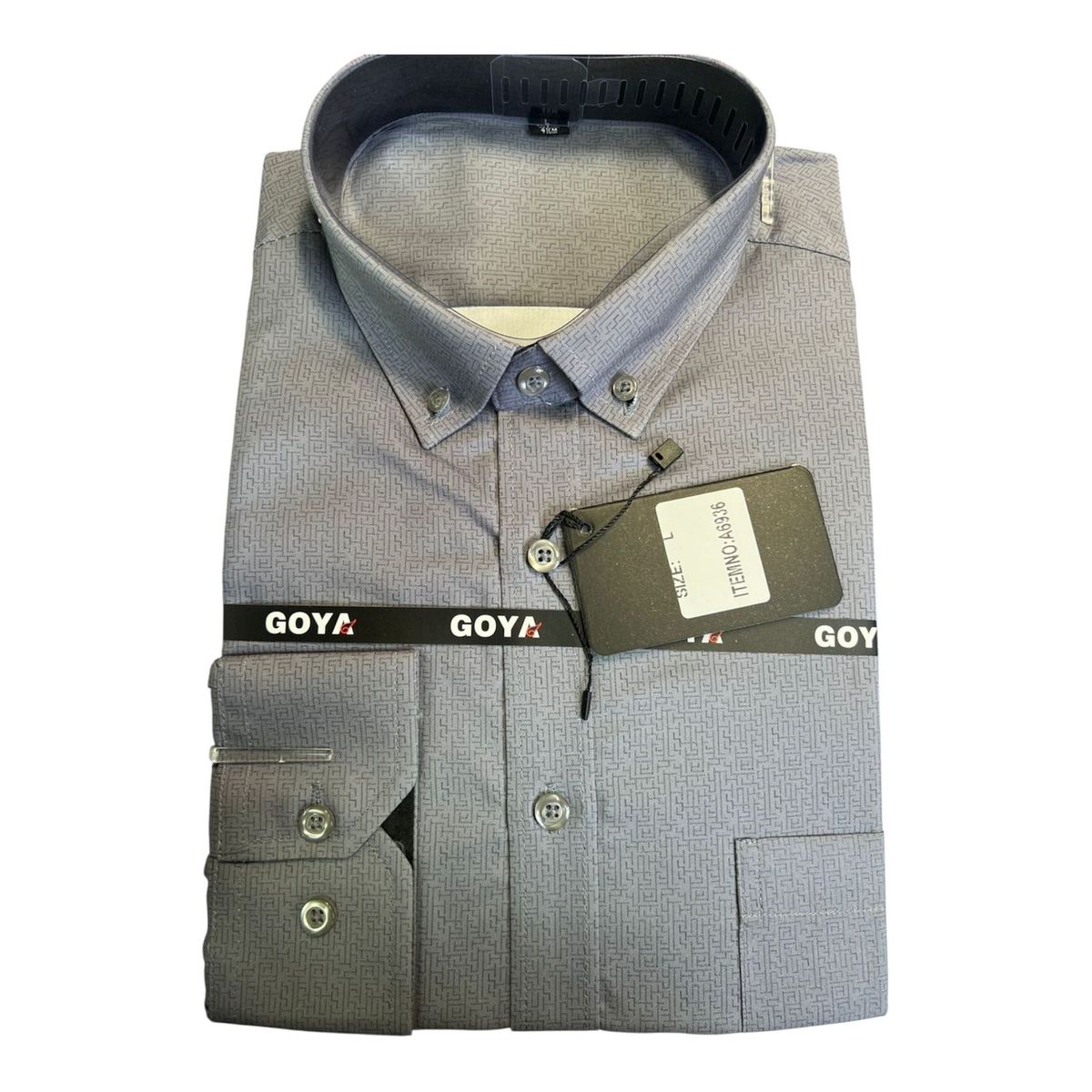 XPRESS RECHARGE - Camisa de Vestir con Microdiseño - Manga Larga