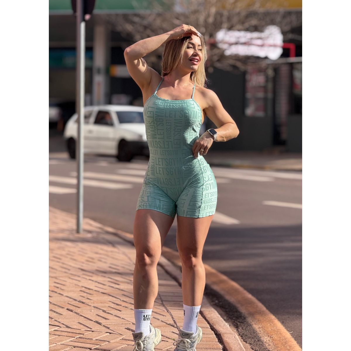 LETSGYM - ENTERITO DEPORTIVO VELVET NAME LETSGYM