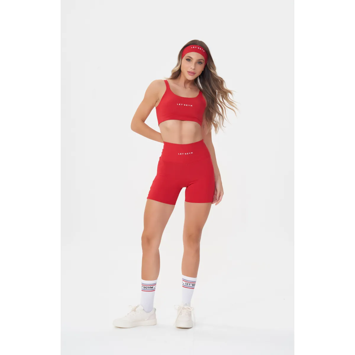 LETSGYM - CONJUNTO DEPORTIVO BASIC COLORS SHORT + CINTILLO  LETSGYM