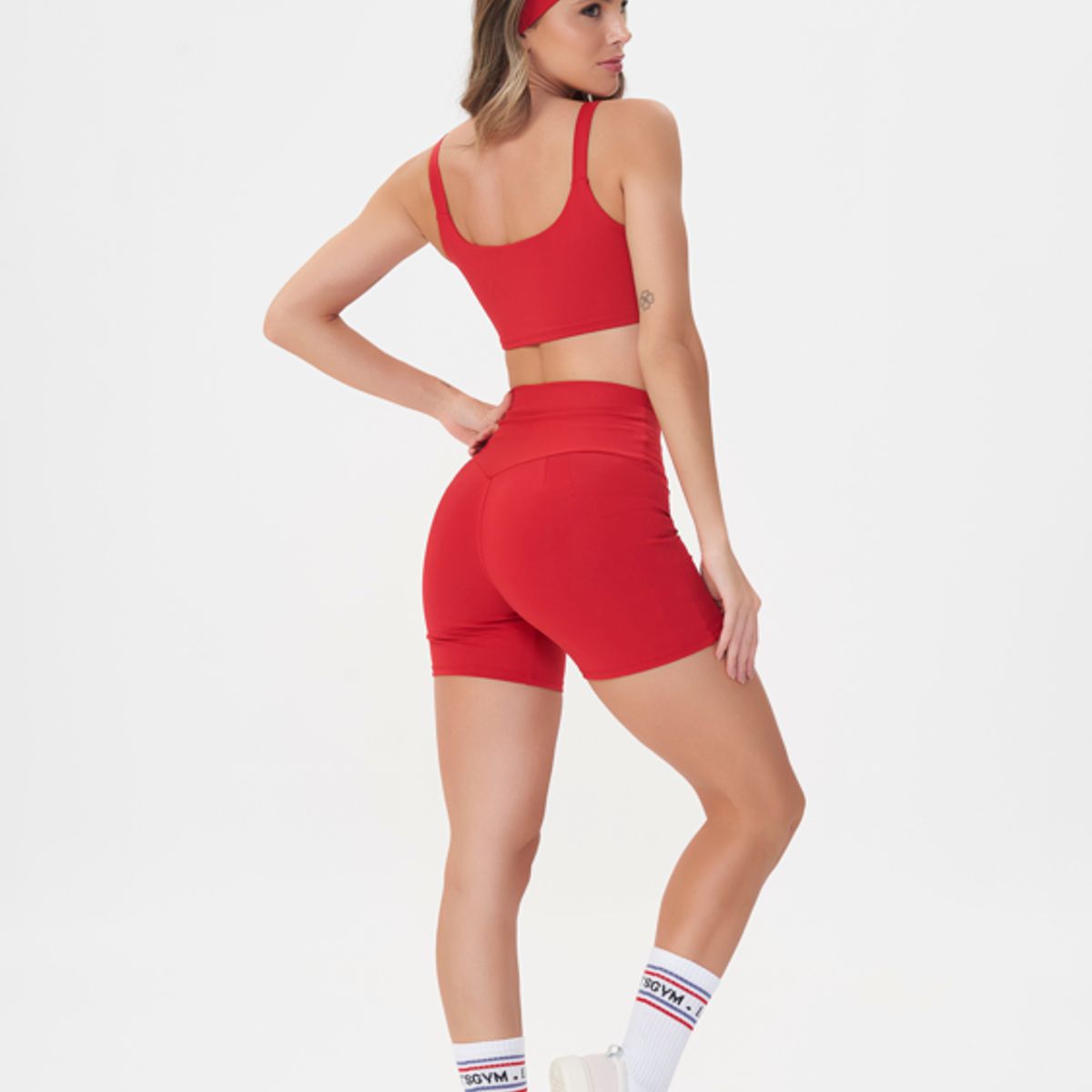 LETSGYM - CONJUNTO DEPORTIVO BASIC COLORS SHORT + CINTILLO  LETSGYM