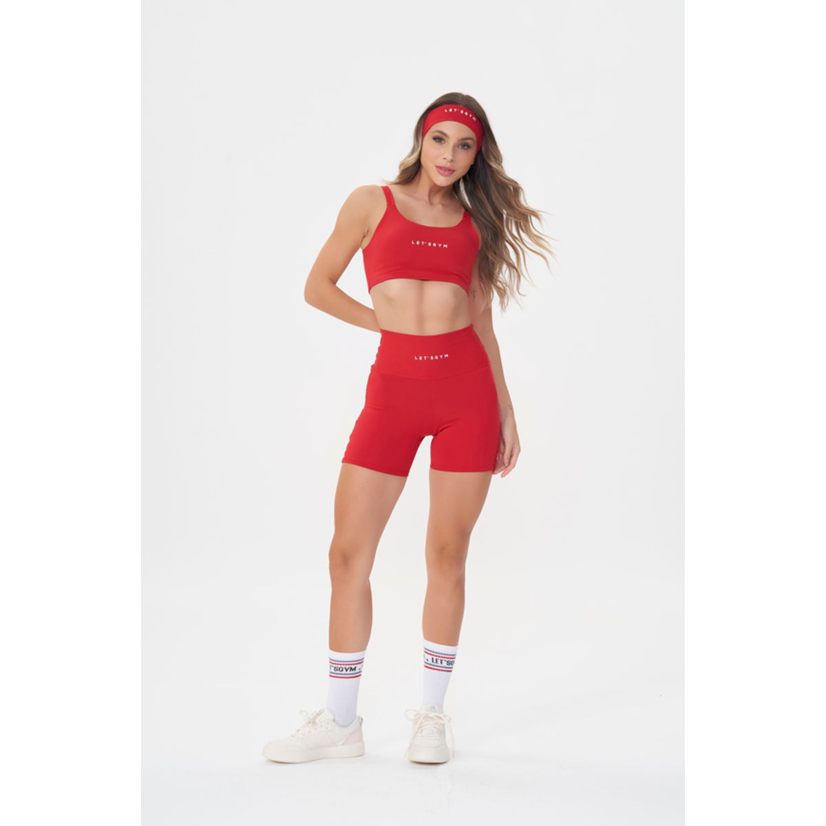 LETSGYM - CONJUNTO DEPORTIVO BASIC COLORS SHORT + CINTILLO  LETSGYM