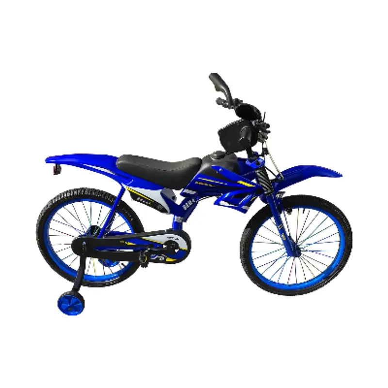 GENERICO - Bicicleta Aro 20 Infantil Con Ruedas De Aprendizaje Bike Azul 20 "