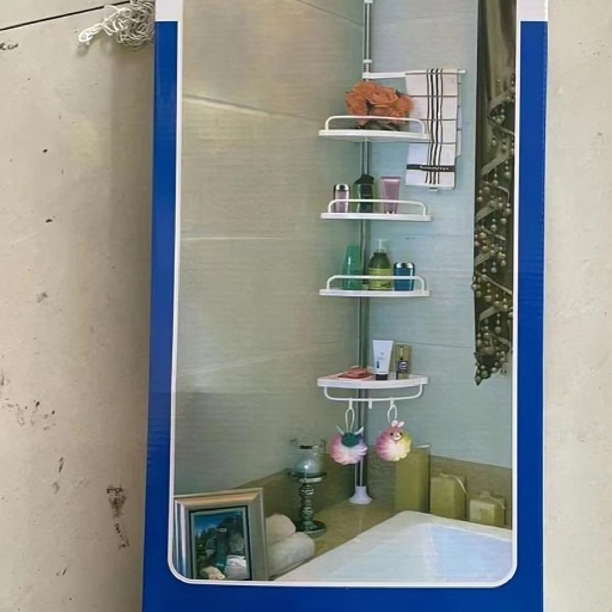 SIRENA - Esquinero retráctil para baño con niveles ajustables y drenaje rápido