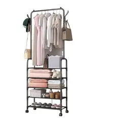 SIRENA - Perchero para ropa con compartimientos especiales para bolsos