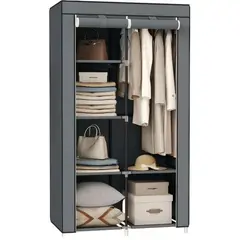 SIRENA - Ropero closet gris de gran capacidad diseño funcional