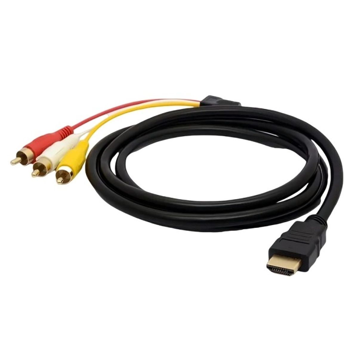 GENERICO - Cable Hdmi A 3 Rca Digital Audio Video Macho 15 Mts