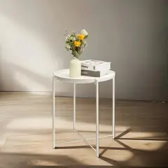 GENERICO - Mesa De Centro Auxiliar Blanca